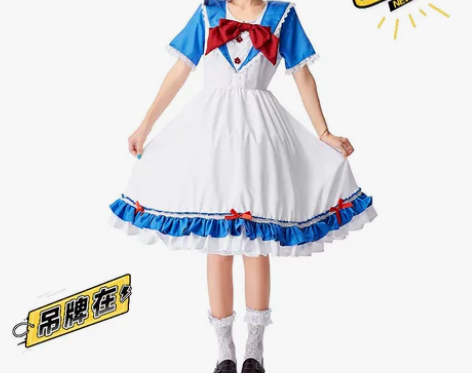 cosplay服装 新款外贸派对服装水城领...