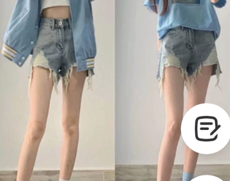 性感破洞牛仔短裤女夏2021新款高腰显瘦百...