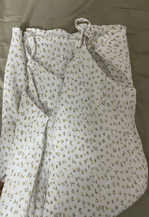 夏季小清新 碎花吊带裙 几乎全新 包邮出
