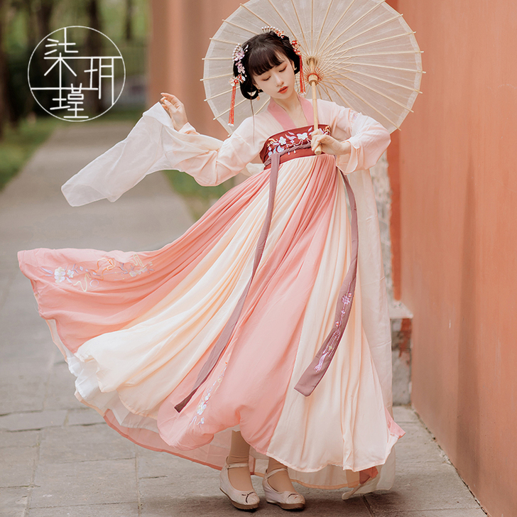 花雅赋汉服女正品原创中国风白菜全套古装夏季...