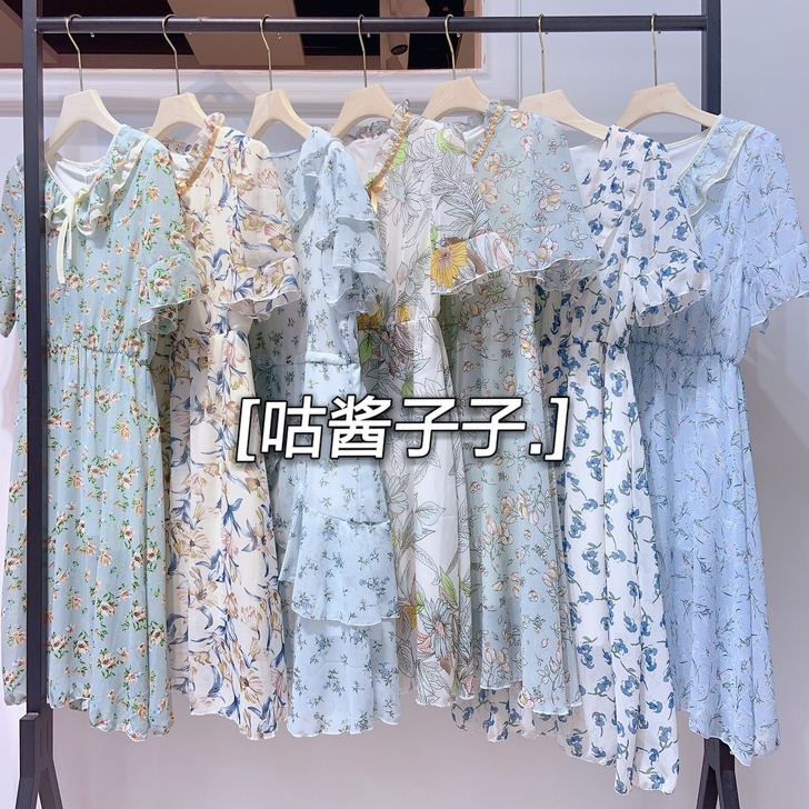 【小个子福利仙女裙】夏季连衣裙福袋高腰遮肚...