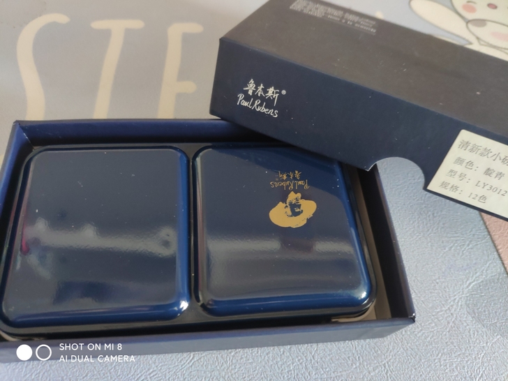 鲁本斯水彩，12色有盒，只试用过一次就吃灰了