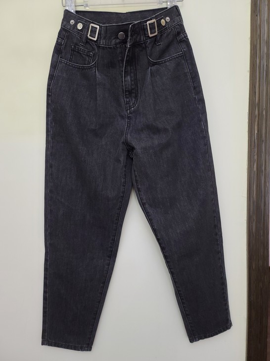 灰色老爹牛仔裤，S码