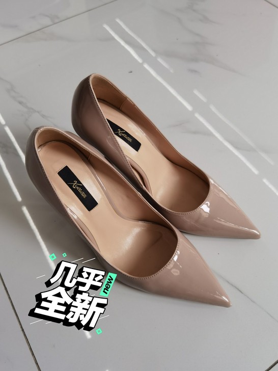 漆皮裸色高跟鞋，美出新高度，一口价出售，5...
