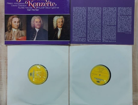 全大牌明星，巴赫协奏曲集2LP盒装黑胶，大...