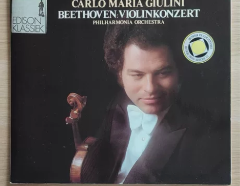 帕尔曼小提琴,贝多芬小提琴协奏曲,朱里尼指...