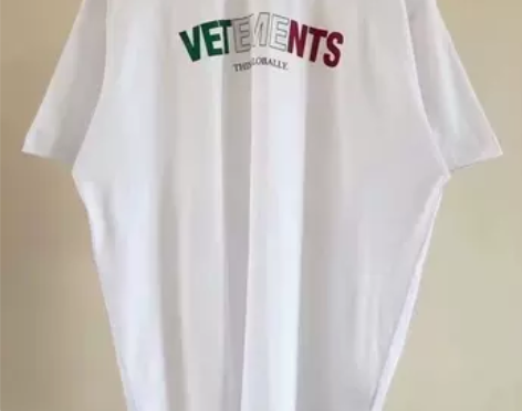 VETEMENTS 意大利国旗系列印花圆领...