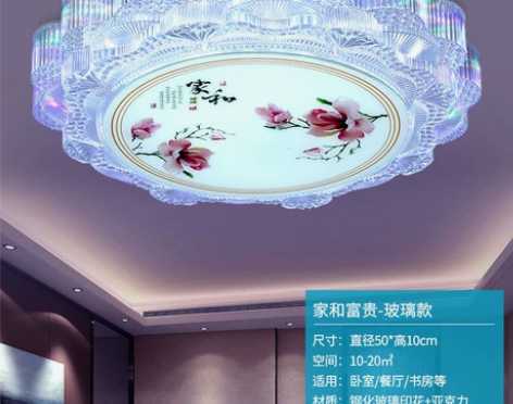 蓝牙音乐卧室灯房间灯婚房灯室内房顶灯带红外...