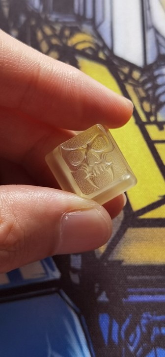 榔头树脂个性键帽键帽，树脂鬼头个性键帽，透...