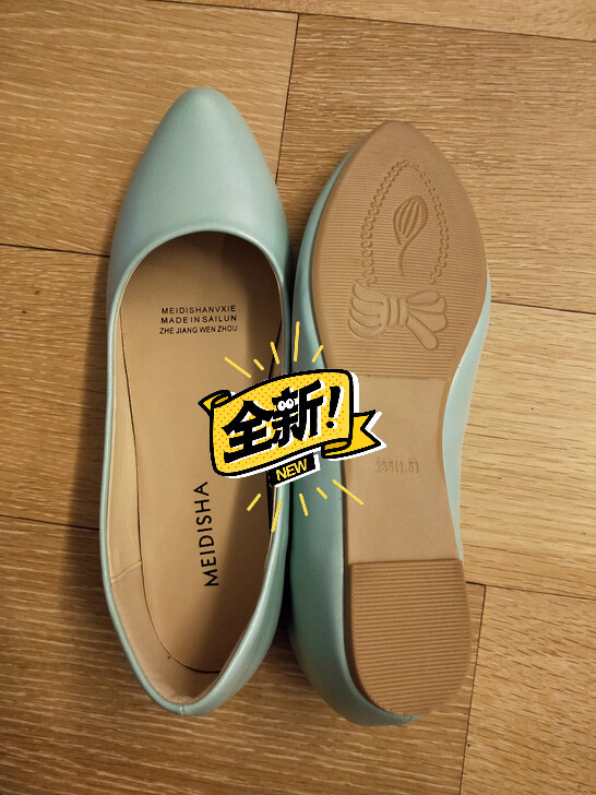 全新 尖头平底鞋 单鞋 37码