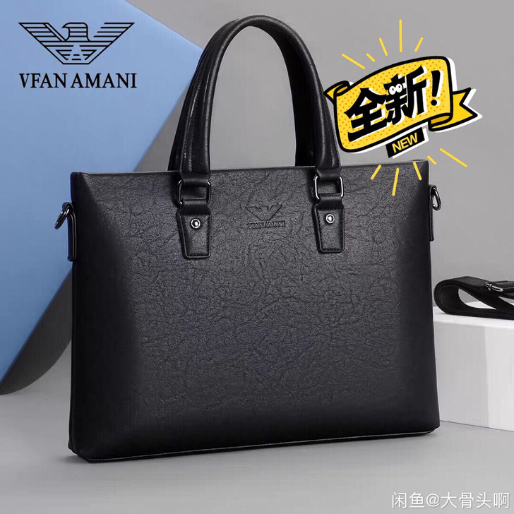 维方阿玛尼男士包包手提包手拿真皮包商务简约...