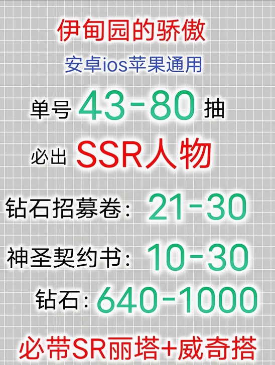 伊甸园的骄傲官服自抽初始号