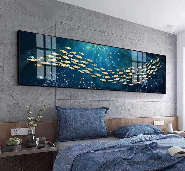 卧室装饰画床头挂画温馨浪漫晶瓷画镶钻客厅壁...