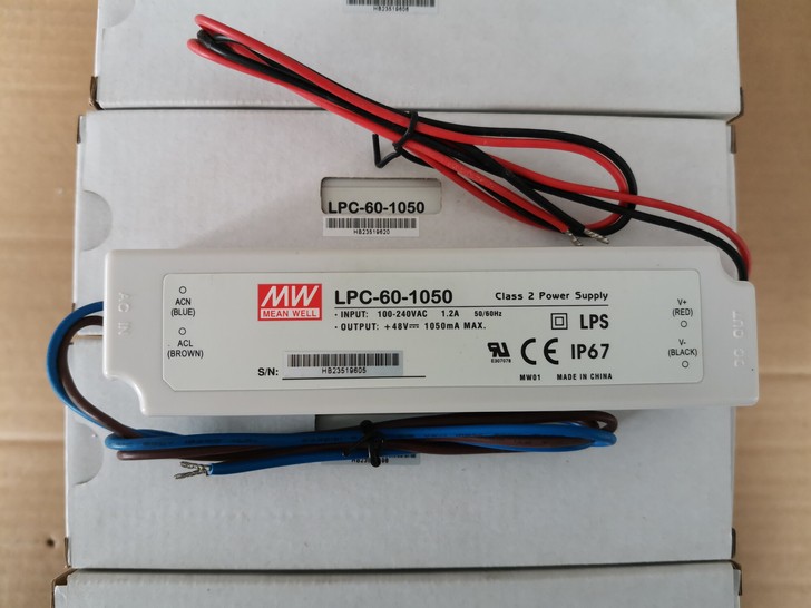 全新明纬电源模块60W1050mA防水LE...