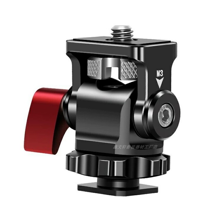 阿童木蜗牛云台监视器麦克风补光灯支架热靴此...