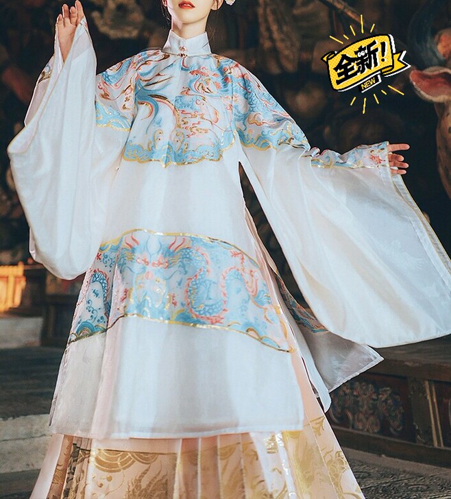 汉尚白菜汉服昙花一梦全套凤西齐胸齐腰襦裙明...