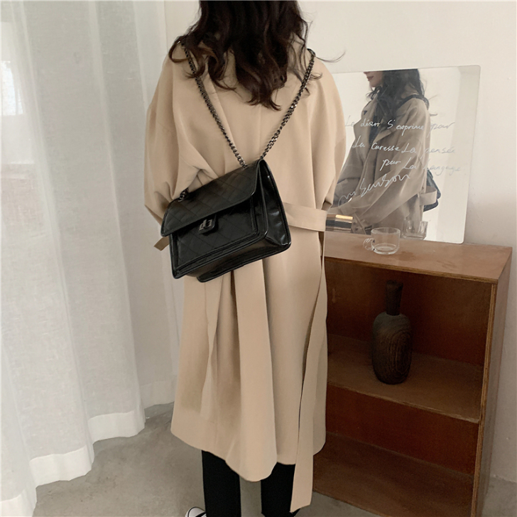 包包女包新款2021春夏时尚菱格链条包单肩...