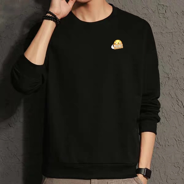 秋季全新男士纯棉卫衣运动大牌圆领薄款加绒套...