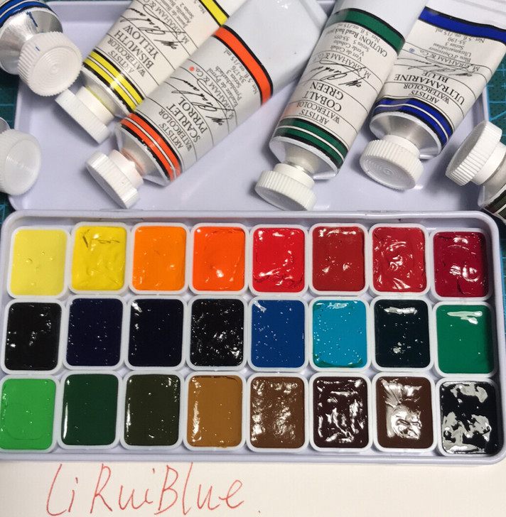 MG水彩颜料24色0.5毫升mg分装