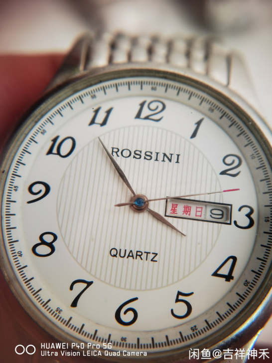 罗西尼石英表，品相完美，走时正常双历正常，...