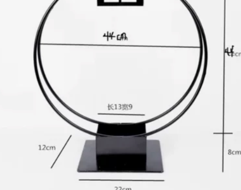中式插花架花篮厂家直销多边形几何金属花盆花...