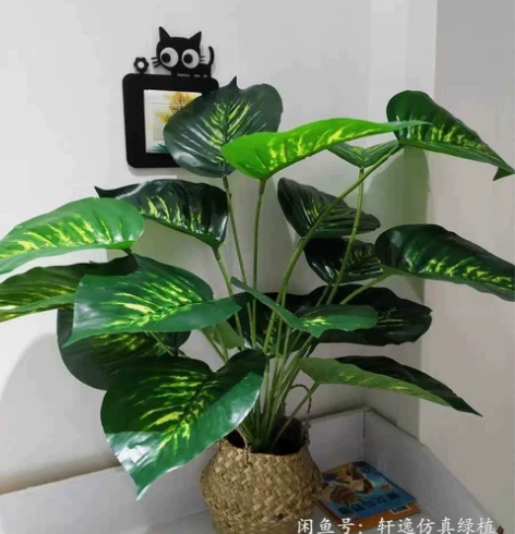 【亏本处理绿植+花篮】北欧仿真植物孔雀萝软...