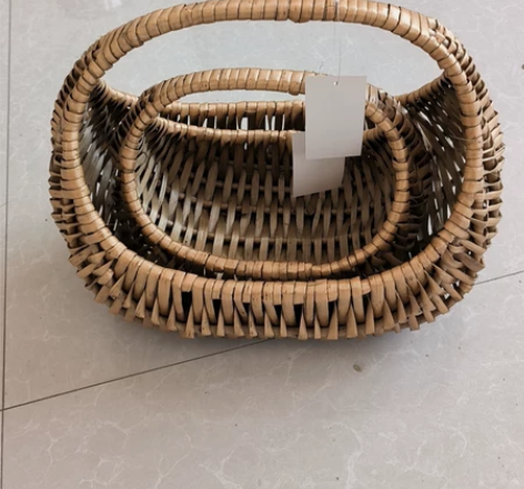 铁艺草编篮子水果篮花篮 感兴趣的话点“我想...