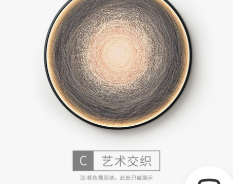 现代轻奢玄关挂画LED发光灯画抽象装饰画餐...