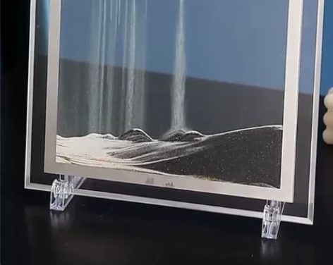 【包邮处理】唯美简约3D山水流沙画开业圆形...