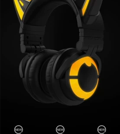 妖舞 猫耳真无线发光蓝牙耳机 精灵黑3G ...