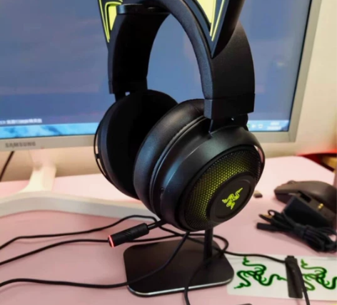 正品雷蛇北海巨妖猫萌版粉晶，黑色，usb接...