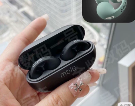 现货日本骨传导耳机耳环式蓝牙运动跑步耳夹真...