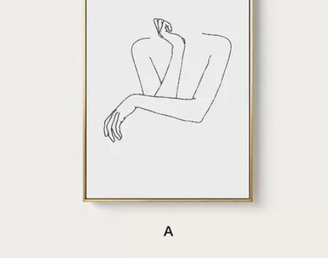 民宿小众现代艺术北欧沙发背景组合照片墙搭配...