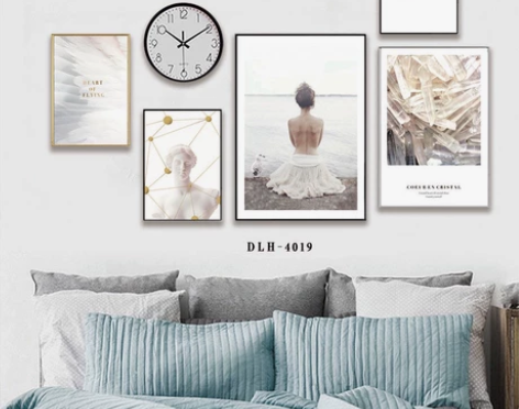 多联组合画客厅装饰画沙发背景墙组合艺术挂画...