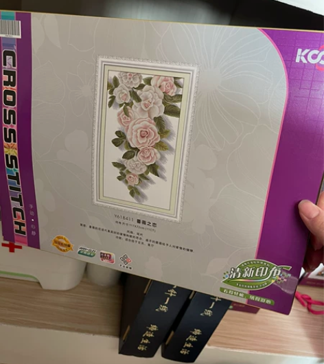 ks十字绣蔷薇之恋 只拆封检查过套件齐全，...