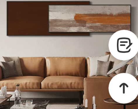 星川客厅沙发背景墙装饰画现代抽象横版大幅壁...