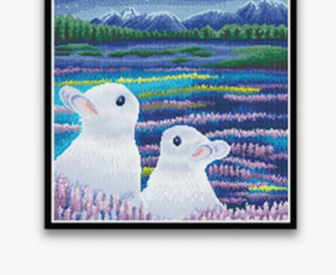 ks十字绣，月光下的小兔 感兴趣的话点“我...