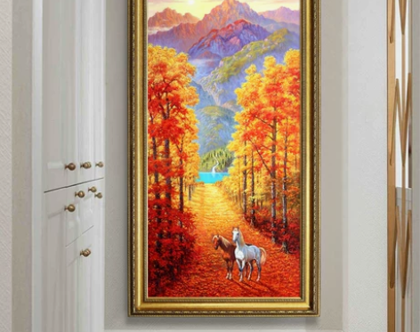 墙画壁画黄金满地 走廊过道装饰画