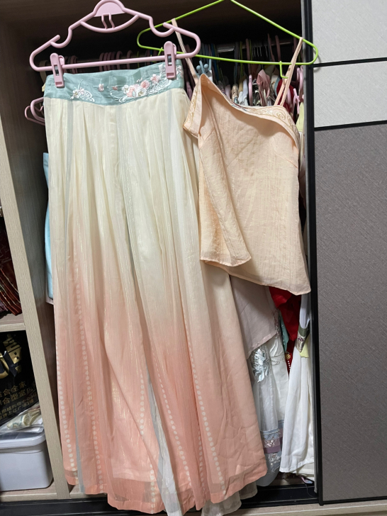 十三余白桃乌龙,s码吊带加下裙,瑕疵见图六...