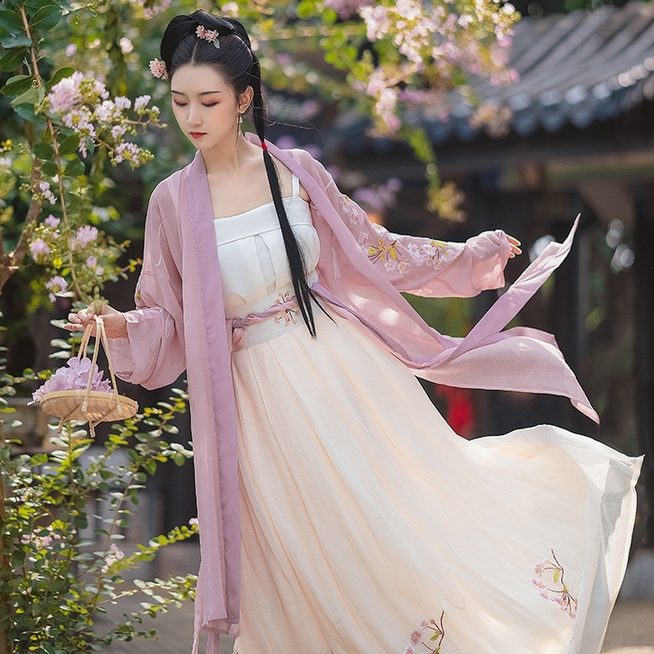 序绘樱铃 汉服宋制原创正品4米摆齐腰襦裙对...