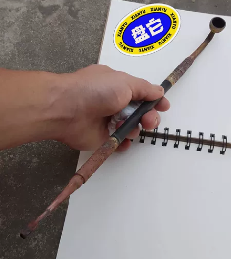 清代鎏金烟斗工艺一流欢迎大家来盘[旺柴] ...