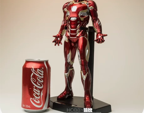 盒装漫威真人版复仇者联盟1:6钢铁侠mk4...