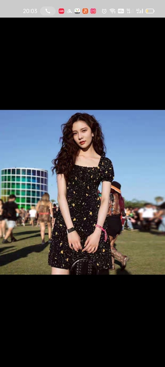 连衣裙  宋妍霏同款  L码110斤穿效果好