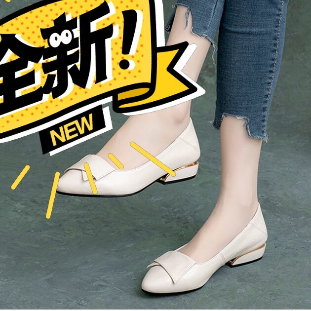 （门面到期亏本处理）25.5元真皮单鞋女2...