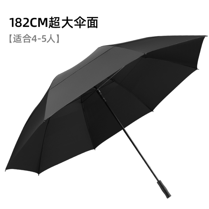 八毫米雨伞男超大号长柄迎宾大号双层防风三人...