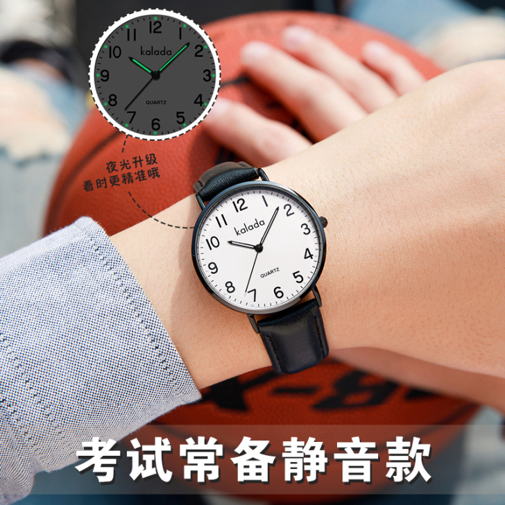 儿童手表指针式石英表男女夜光防水简约潮流初...