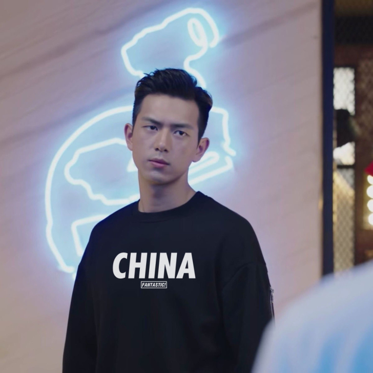 春秋款圆领卫衣男士薄款港风ins宽松潮流帅...