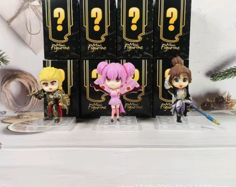 王者荣耀手办盲盒玩具公仔玩偶模型蛋糕车载摆...