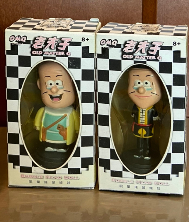 老夫子和大番薯小型公仔人偶小擺設，兩個一套...