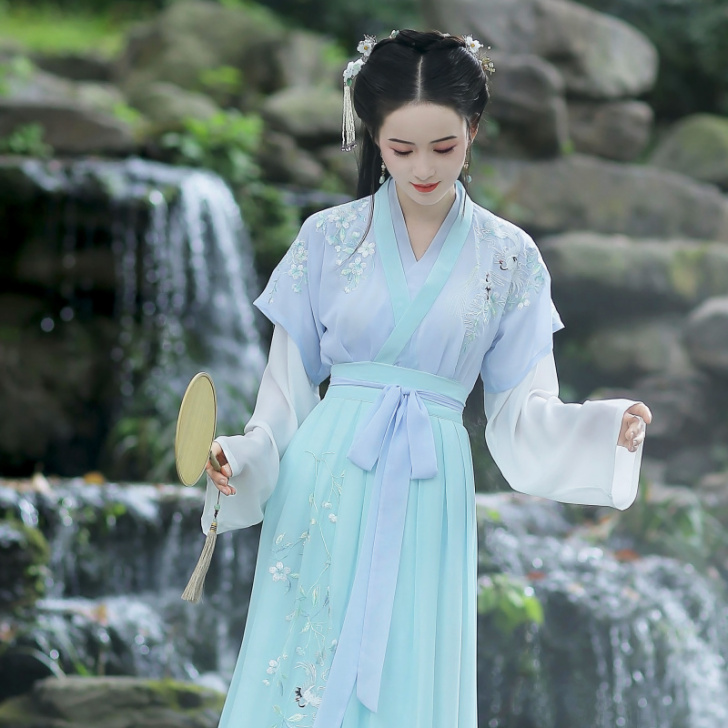 钟灵记原创【沉香】浅交领半臂改良汉服汉元素...